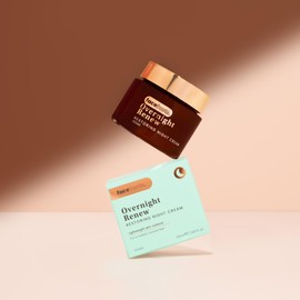 Face Facts Overnight Renew - Restoring Night Cream. Luminating blueberry and acia berry with aloe vera and anti-ageing centella asiatica, smooth, refine and glow. 50ml