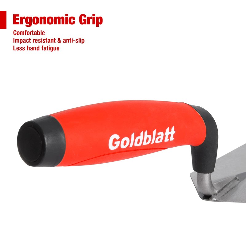 Goldblatt Industries Margin Trowel set, 6"X2" & 5"X2", Professional Masonry