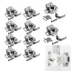 10 Pcs Double Roller Door Catches, Cabinet Latch Double Roller