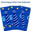 Fathers Day Tablecloth 3 Pack Plastic Happy Father’s Day Decorations