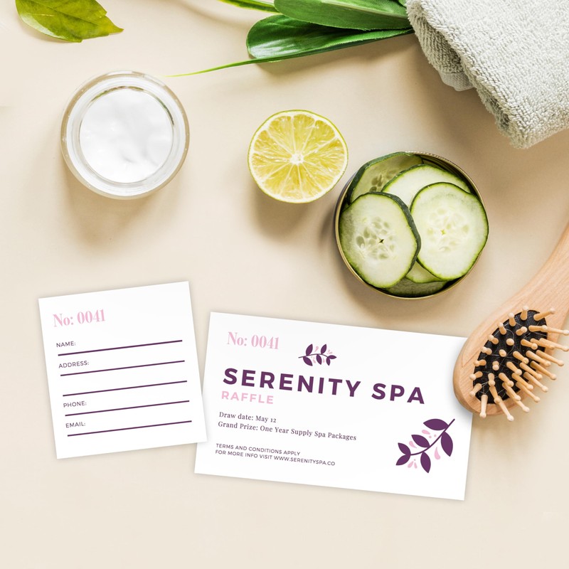 PrintWorks Printable Raffle Tickets With Tear-Away Stubs for Events &