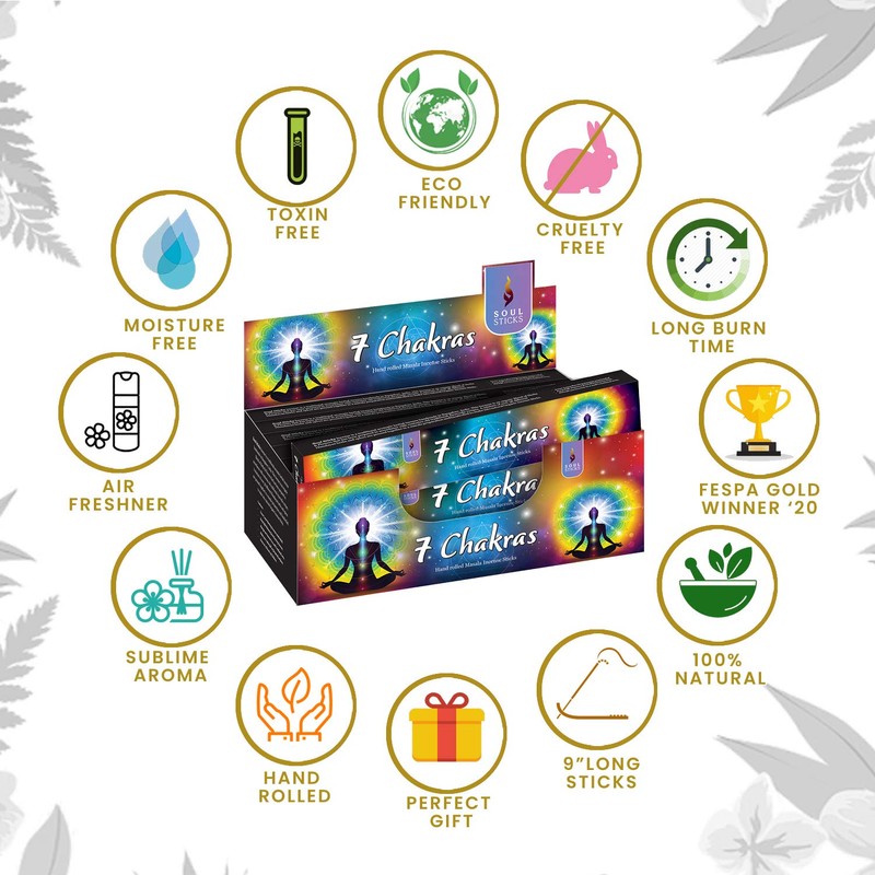 Soul Sticks Hand-Rolled Incense Sticks Divine Spirit Blends 180 Gram