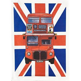 Half a Donkey London Routemaster Bus Large Cotton Tea Towel
