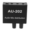 Stereo Mixer Audio Distributor 2 Input 2 Output 3.5mm Jack
