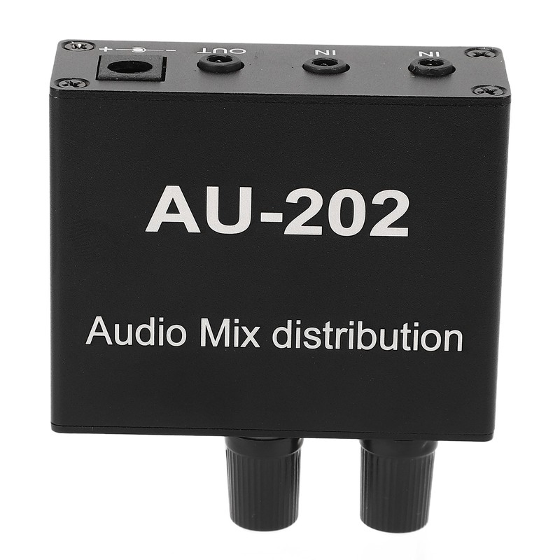 Stereo Mixer Audio Distributor 2 Input 2 Output 3.5mm Jack