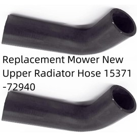 Sootim Replacement New Upper Radiator Hose 15371-72940 Fits Kubota B6100HST-D B6100E B7100D B7100HST-D (Set of 2)