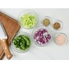 HillSpring Small Glass Bowls for Dessert, Snack, Fruit, or Nuts,