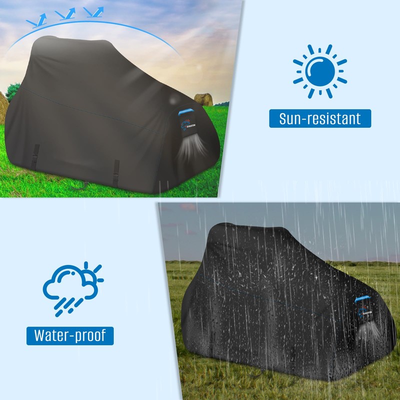 SIRUITON Zero Turn Mower Cover, Heavy Duty 600D Oxford Zero