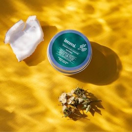 IMMI Desodorante Natural, UNO DE CADA AROMA, Lavanda y Niaouli (Menta) en Tarro, 2 Piezas y 1 Jabón Artesanal de ARROZ de 100g