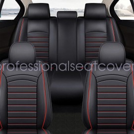 Honda Fit For Honda Leather 5 Seats Car Seat Covers Front & Rear Full Set Cushion Pad