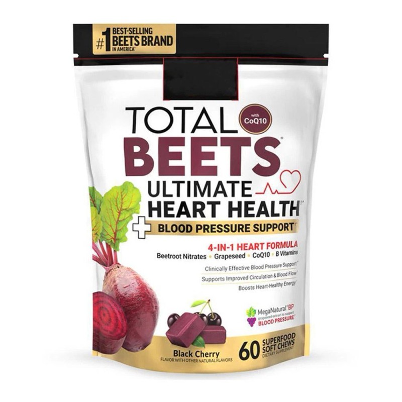 Total Beets Healthy Energy Support,Beet Root Supplement Soft Chew 60Pcsâ—†