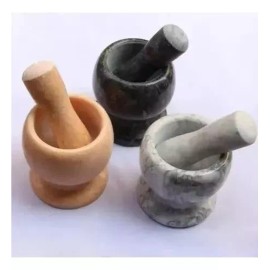 ML Mortero De Marmol Con Pistillo Para Triturar Especias