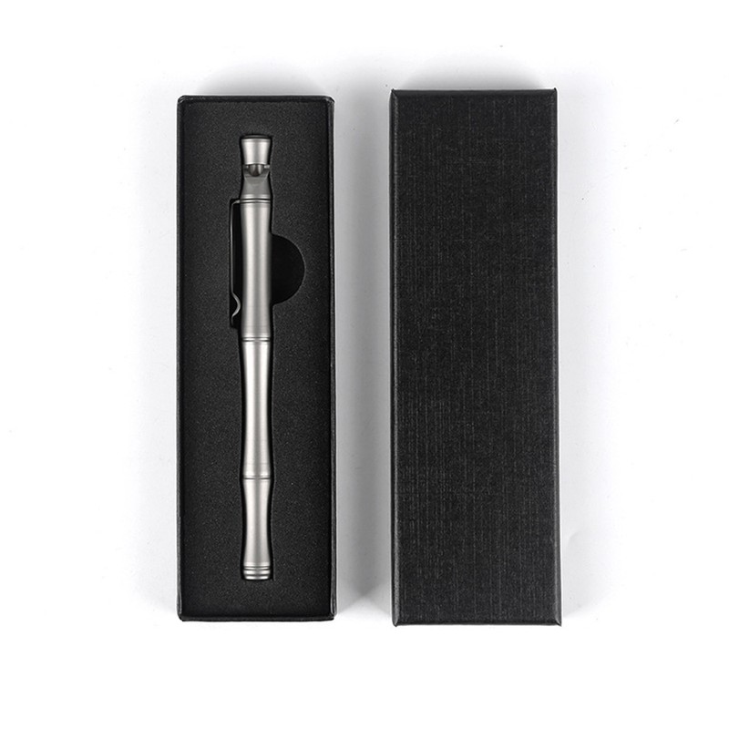 Ti Alloy Outdoor Survival Whistle Pen Ballpoint Pen Multi Tools