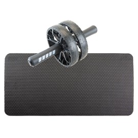VFM e-Store - Fitness Abdominal Roller Great for Gym, Fitness and Sport Recovery - 34cm X 16.5cm Black X 1