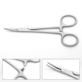 6 PCS Set, 6 Pieces, Forceps Straight + Curved hemostat Sizes: 8", 6.25" and 5"