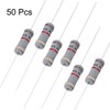 uxcell 50Pcs 1K Ohm Resistor, 2W 5% Tolerance Carbon Film