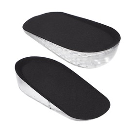 Healvian 2pcs Heightening Sports Shoe Pads Invisible Gel Heel Cushions for Men Women Soft Breathable Insoles for Sneakers Shoes Comfortable Non-slip Design