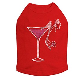 Drink & Shoe - Dog Tank, M Red