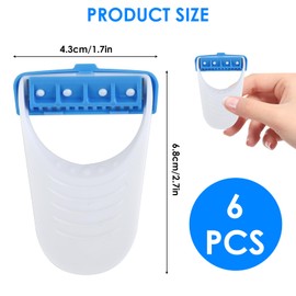6 PCS Disposable Horse Grooming Razors, Stainless Steel Blade Detail Trimmers for Mane/Tail & Face Whiskers, Handheld Single‑Use Grooming Tools for Equine Care