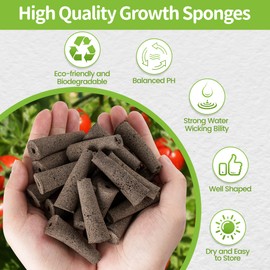 Feyut Seed Pods Kit for AeroGarden, 30pcs Grow Sponges with A&B Nutrient, 1 Tweezers, 10 Tags, Seed Starter Pods Replacement Root Growth Sponges Compatible with Hydroponics Growing System