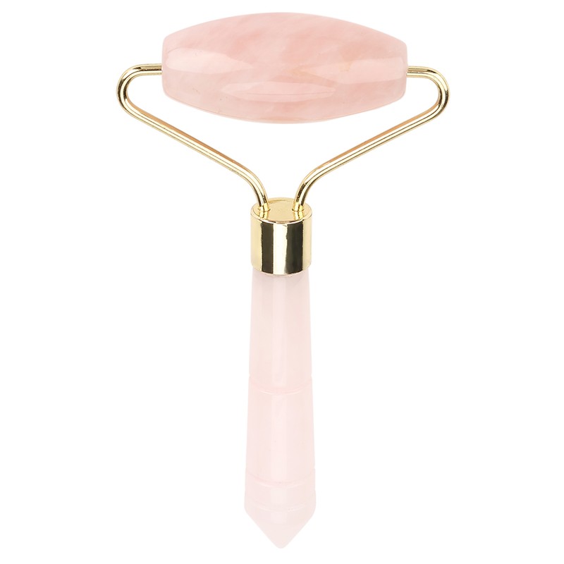 Natural Pink Crystal Massager Body Face Massage Roller Wrinkle Removal