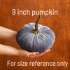 Set of 3 Velvet 9 Inch Pumpkins, Fall Decorations, Best