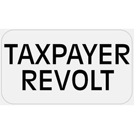 Taxpayer Revolt - 50 Stickers Pack 2.25 x 1.25 inches - Political Protest