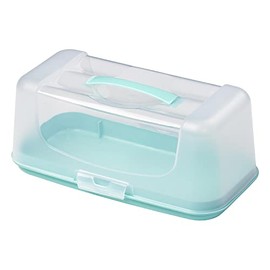 Tala, Rectangular Cake Carrier and Storage Container, Ideal for Cakes, Loafs and Cupcakes, Airtight with Strong and Stable Base and Secure Locking Clips,White
