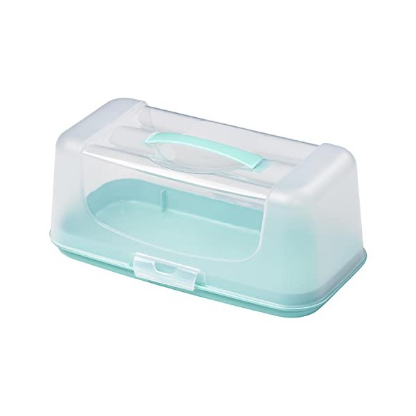Tala, Rectangular Cake Carrier and Storage Container, Ideal for Cakes, Loafs and Cupcakes, Airtight with Strong and Stable Base and Secure Locking Clips,White