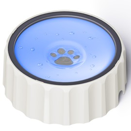 FORWH Dog Small Animals Water Bowl No Spill 70oz/2L Large Capacity Dispenser Non Slip No Splash Small Animals Bowl Pet Slow Feeder No Drip Dog Water Bowl on Vehicle for Dogs and Cats - Purple