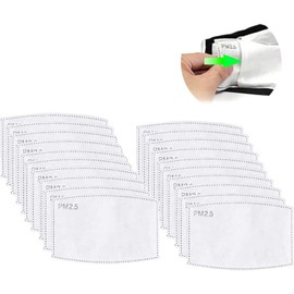 Mask Filter Carbon PM2.5 Children Adults Children PM 2.5 Mask Insert (Pack of 20)
