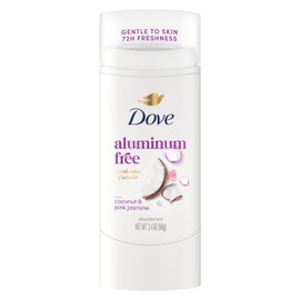 Dove Deodorant Stick for 72 Hour Odor Protection Coconut & Pink Jasmine Aluminum Free 2.4 oz