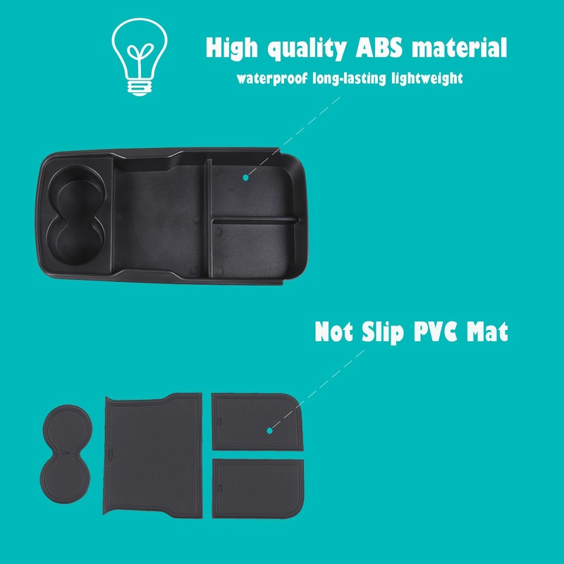 Heutamo Center Console Organizer Storage Tray Compatible with Kia EV6