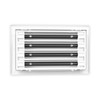 QuietCool 14x8 Modern Design AC Grille - Aluminum White -