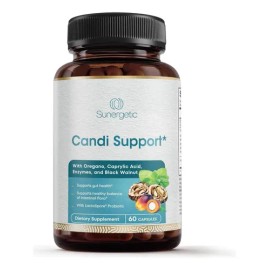 Suplemento Candi Support 60 Cápsulas Sunergetic para Cándida y Parásitos
