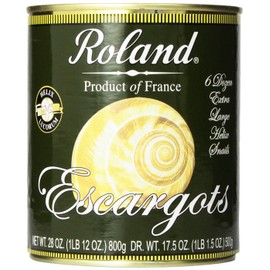 Roland Foods Escargots, Extra Large Helix Snails, Specialty Imported Food, 28.2 Ounce Can, Pack of 1