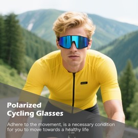 Suertree Polarized Cycling Glasses Men Women Sports Sunglasses TR90 Mountain Bike Riding MTB Bicycle Running Golf Baseball Fishing Driving Hiking