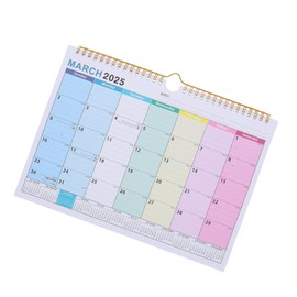 Operitacx Wall Calendar Flip Hanging Calendar 18 Month Daily Schedule Planner From Jan. 2025 To Jun. 2026 Monthly Calendar Spiral Calendar