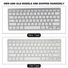 Wireless Keyboard Mini 78 Keys Ultra Thin Portable White Computer