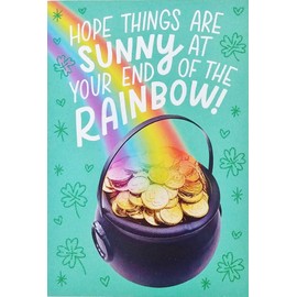 Greeting Card Hope Things Are Sunny At Your End of The Rainbow - Happy St Patrick's Day