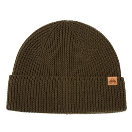 TOP-EX Large Winter 100% Merino Wool Beanie Hat Men Women for Big Heads Warm Thermal Wooly Hats for Running Golf Cold Weather Green XL XXL