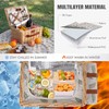 HappyPicnic Picnic Basket Set for 2 - Wicker Picnic Basket
