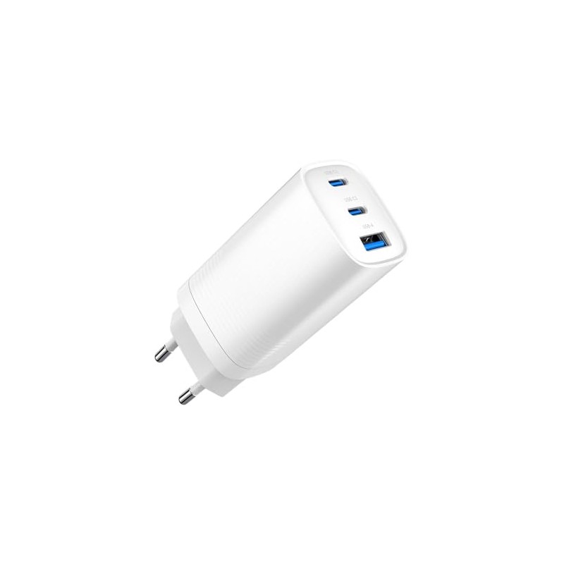 Gembird TA-UC-PDQC65-01-W 3-Port 65 W GaN USB PowerDelivery Fast Charger