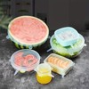 6pcs Reusable Silicone Stretch Lids, Six-piece Set Of Silicone Fresh-keeping