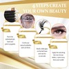 FEEGO 60D+80D Fluffy Look D Curl DIY Lashes Extension Kit