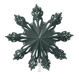 broste Copenhagen Decorative 'Christmas Star' Paper, Deep Forest, Diameter 30 cm