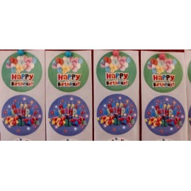 Unbranded 40PC.  HAPPY BIRTHDAY STICKERS - ENVELOPE SEALS