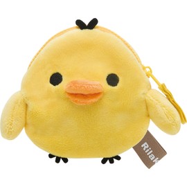 San-x Rilakkuma CK69303 Plush Coin Case, Kiiroitori CK69303 H x W 5.1 x D 1.2 inches (10 x 13 x 3 cm)