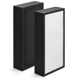 400 Series Replacement Filter Compatible with Blueair Classic 400 Series Air Puri-fier Models 401 402 403 405 410 410B 450E 455EB 480i, Blueair 400 Filter with H13 HEPA Pre-Filter and Carbon, 2-Pack