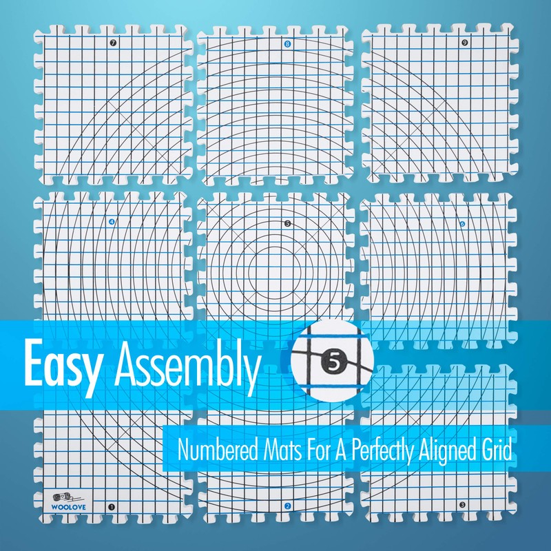 Extra Thick Blocking Mats for Wet and Steam Blocking -